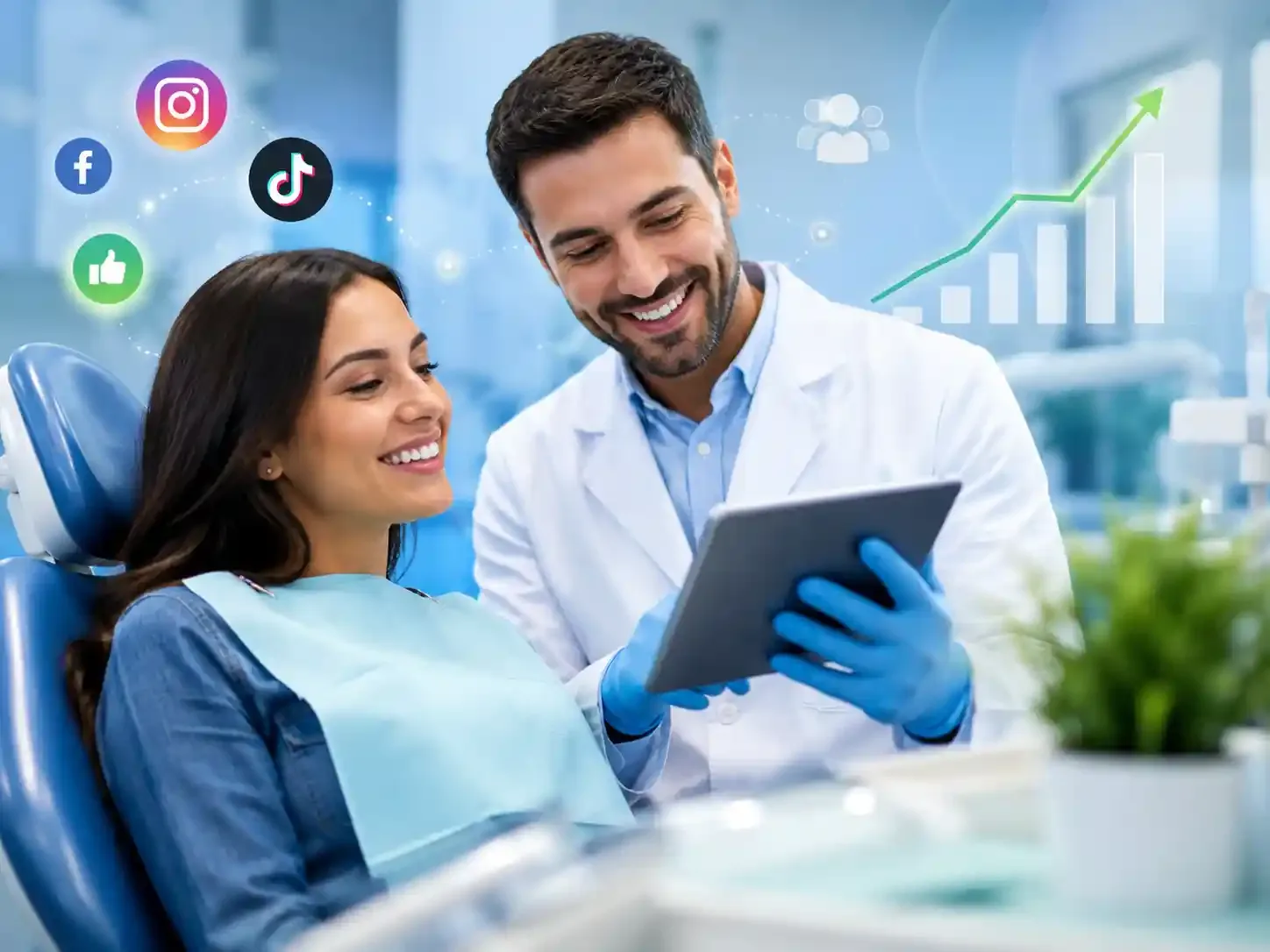 Dental clinic growth through social media marketing