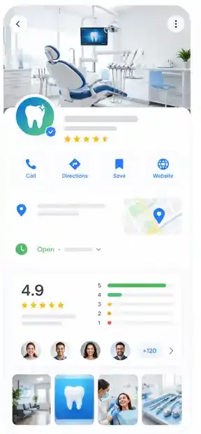 Google Business Profile optimization for dentists